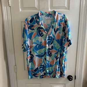 Old Navy Men's Tropical Print Shirt